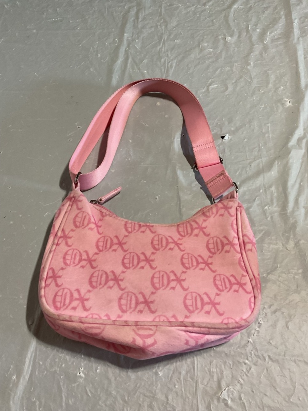 Pink Logo-Print Shoulder Bag - Picture 3 of 6